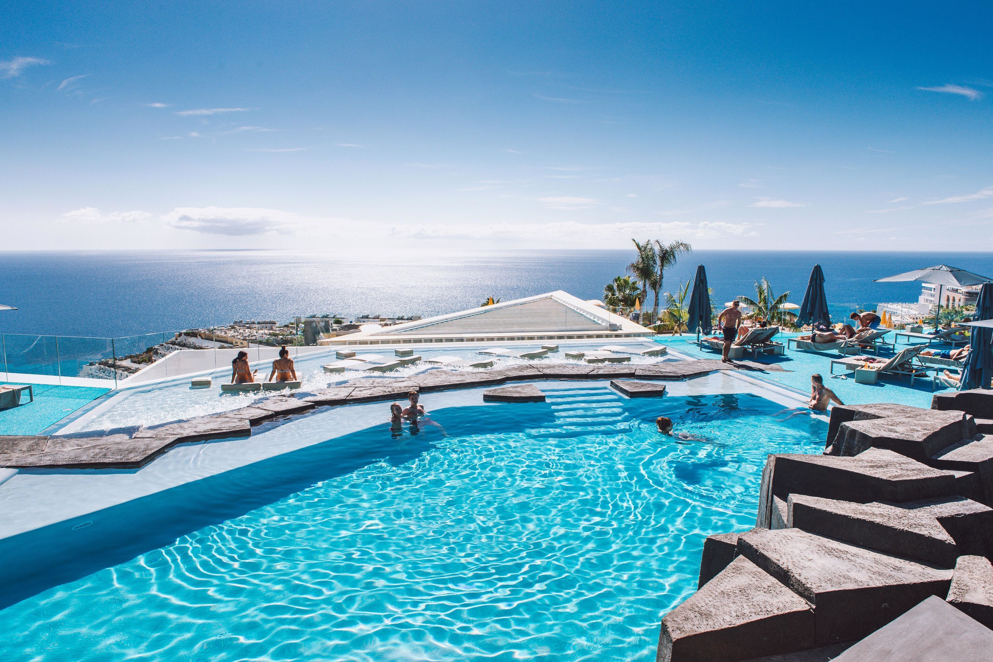 2 outdoor pools, open 9:00 AM to 5:00 PM, pool umbrellas, sun loungers