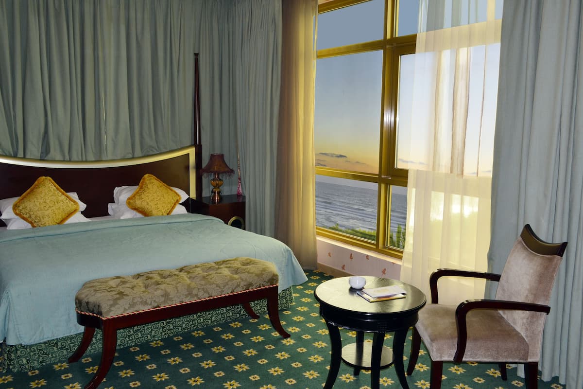 Junior Suite, 1 King Bed, Smoking, Sea View | Egyptian cotton sheets, premium bedding, minibar, in-room safe