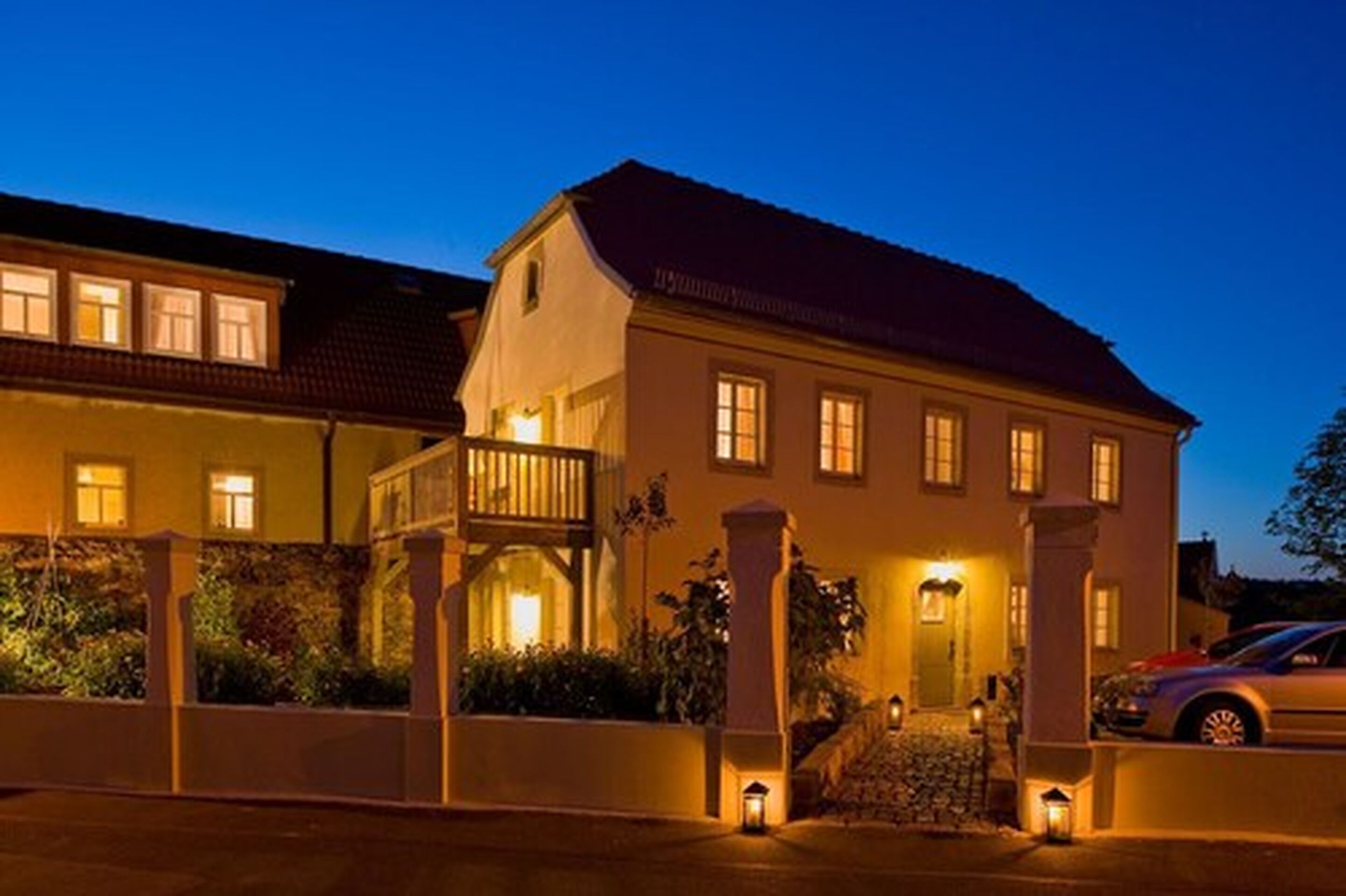 front of property – evening/night