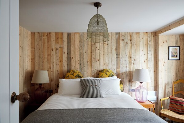 Luxury-Ferienhaus, 3 Schlafzimmer, Kamin | 1 Schlafzimmer, Bettwäsche aus ägyptischer Baumwolle