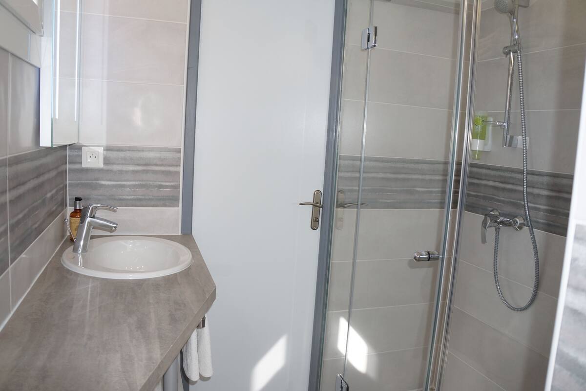 family room, terrace | bathroom | shower, free toiletries, towels