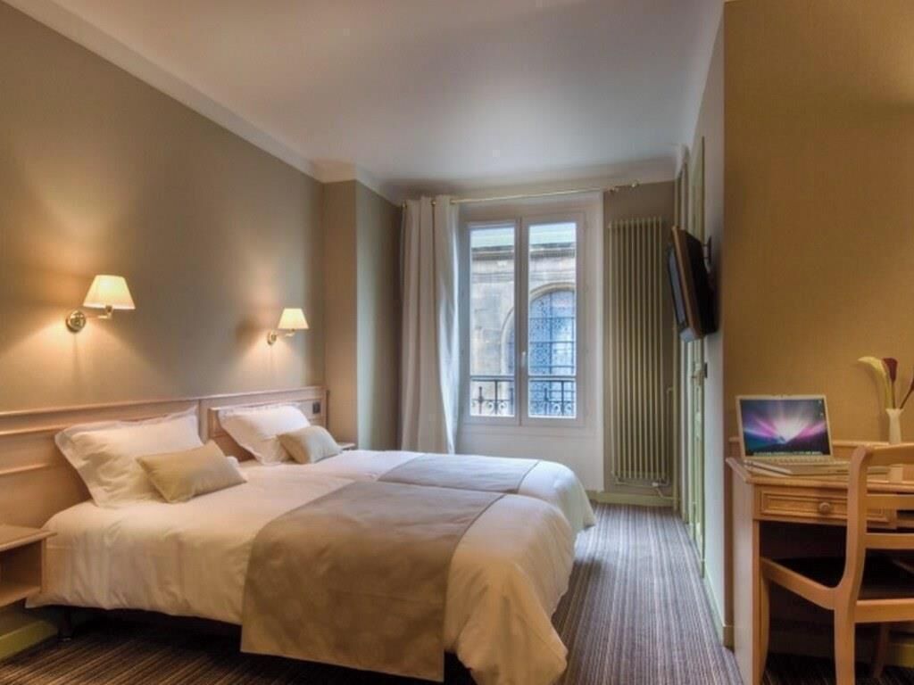 Desk, blackout curtains, iron/ironing board, free WiFi