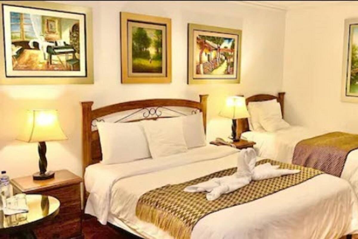 Down comforters, desk, rollaway beds (surcharge), WiFi (free)