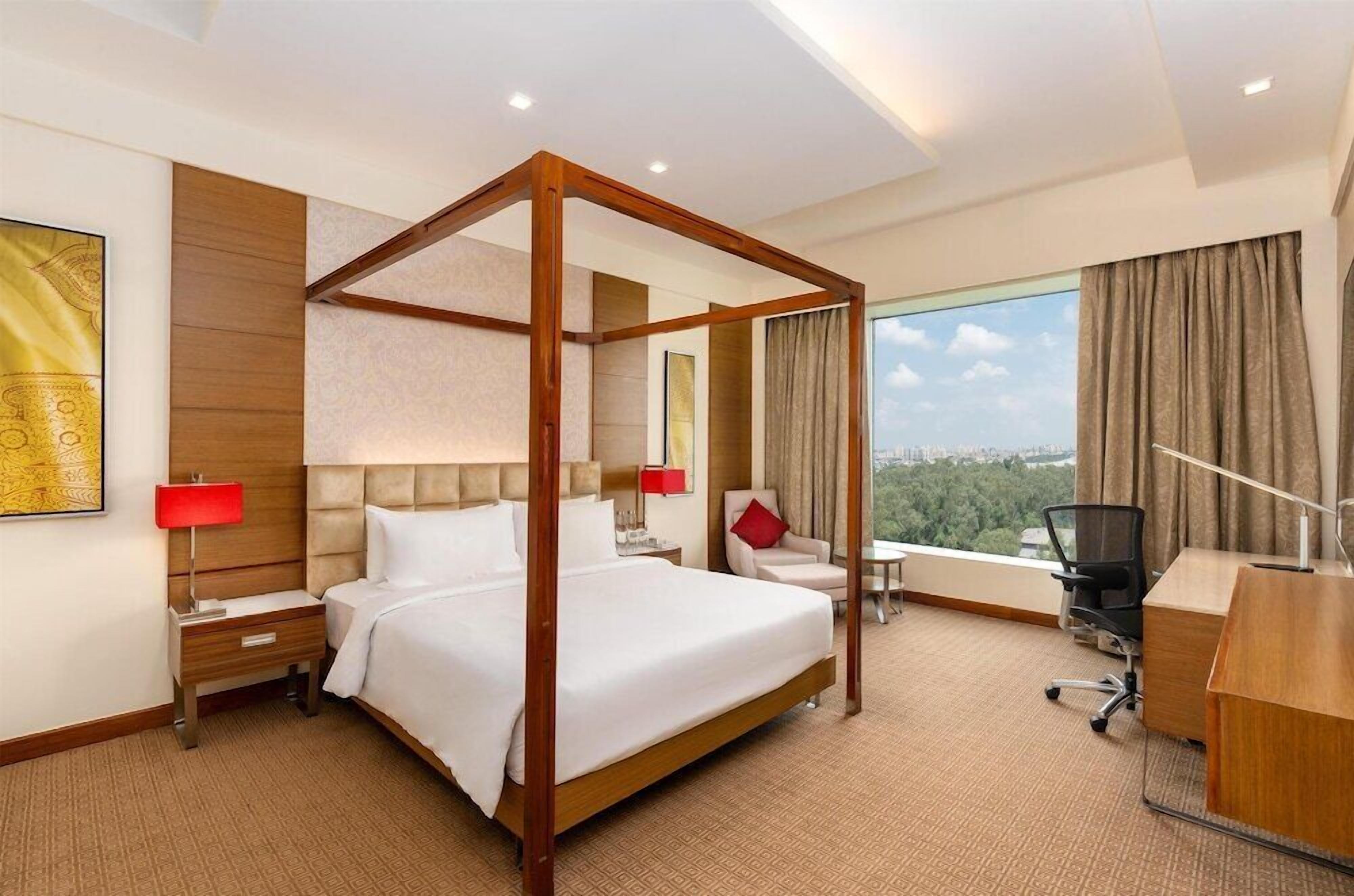 Premium bedding, down duvets, Select Comfort beds, free minibar items