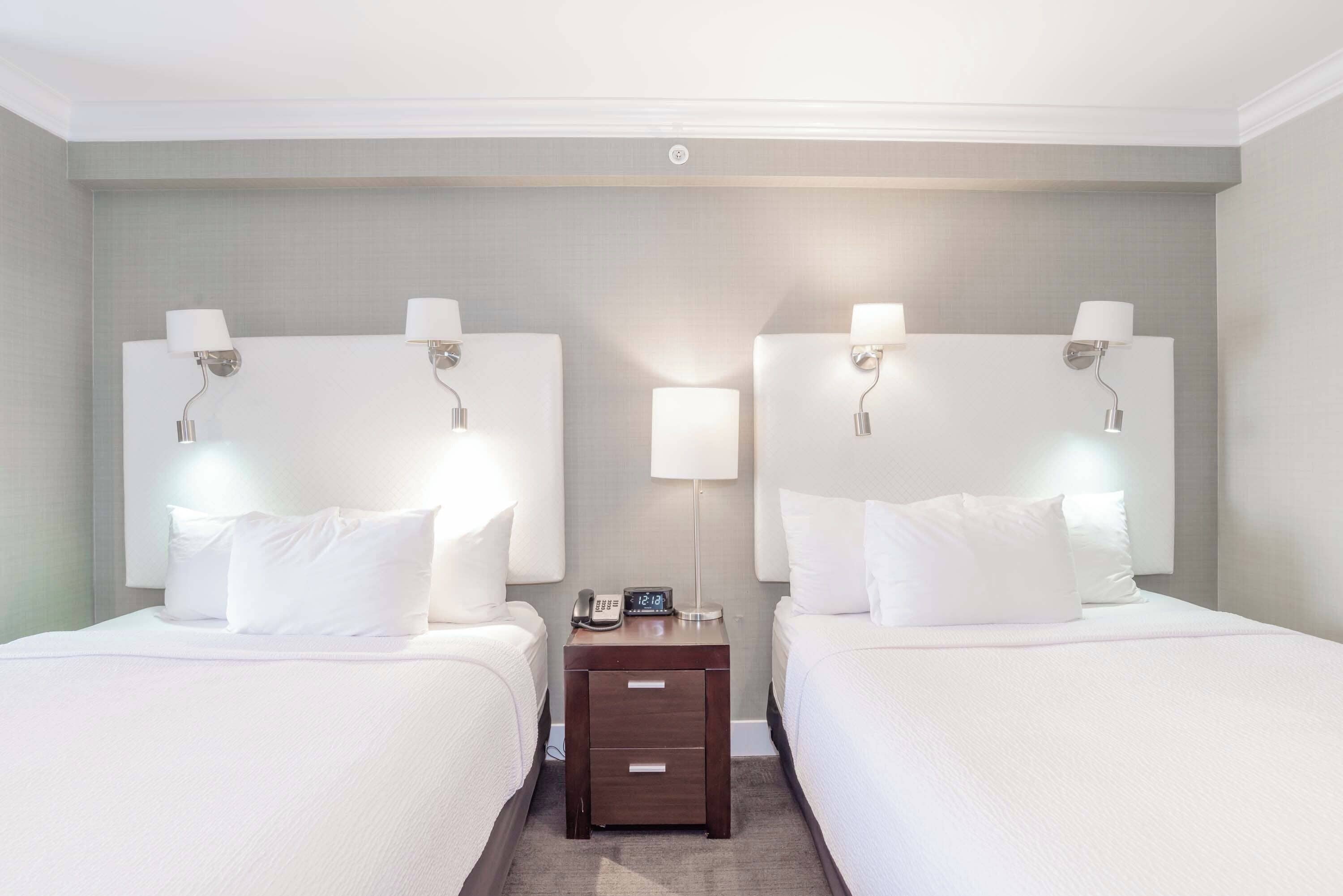 standard room, 2 queen beds | desk, iron/ironing board, free wifi, bed sheets