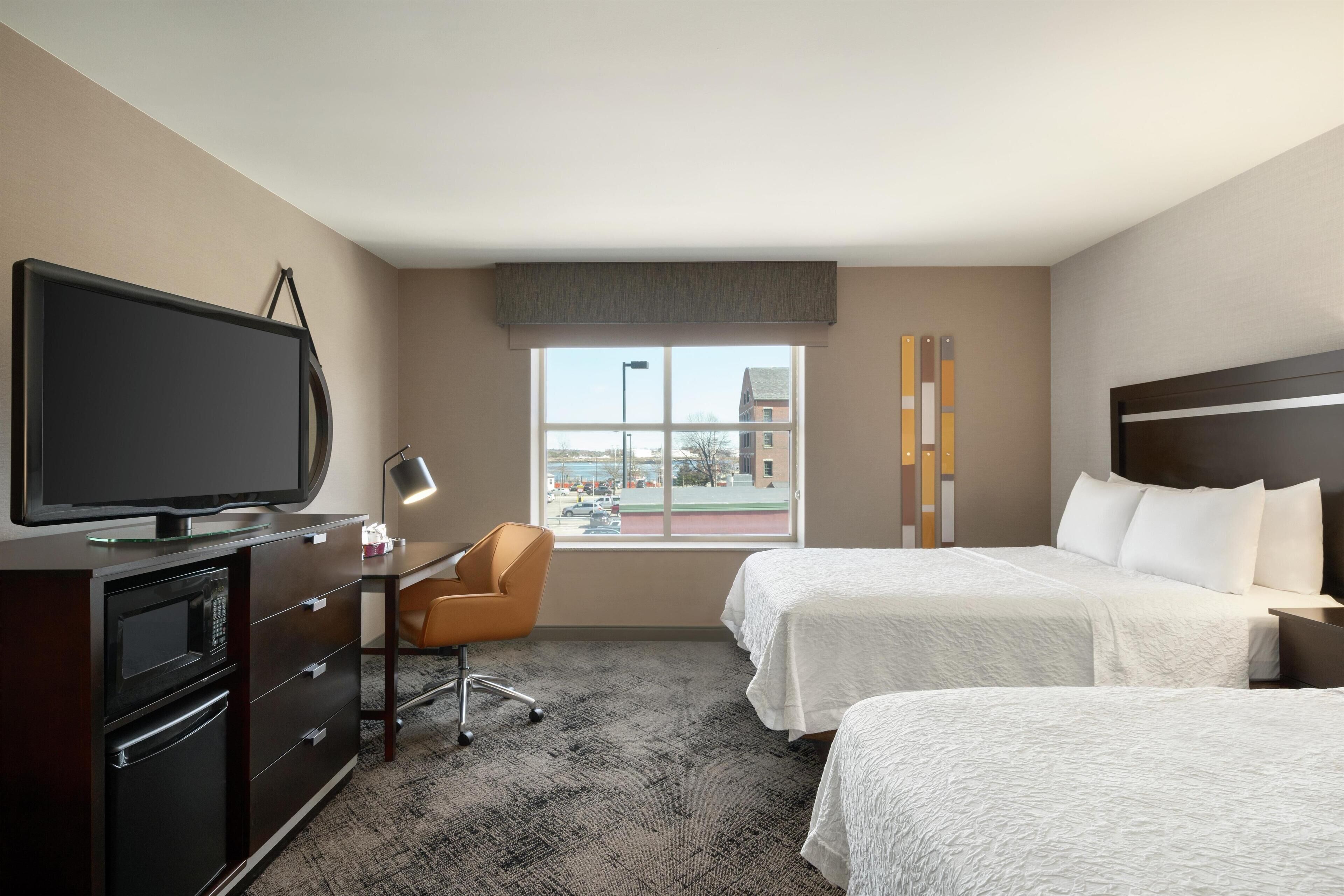 Room, 2 Queen Beds | Hypo-allergenic bedding, desk, laptop workspace, blackout curtains