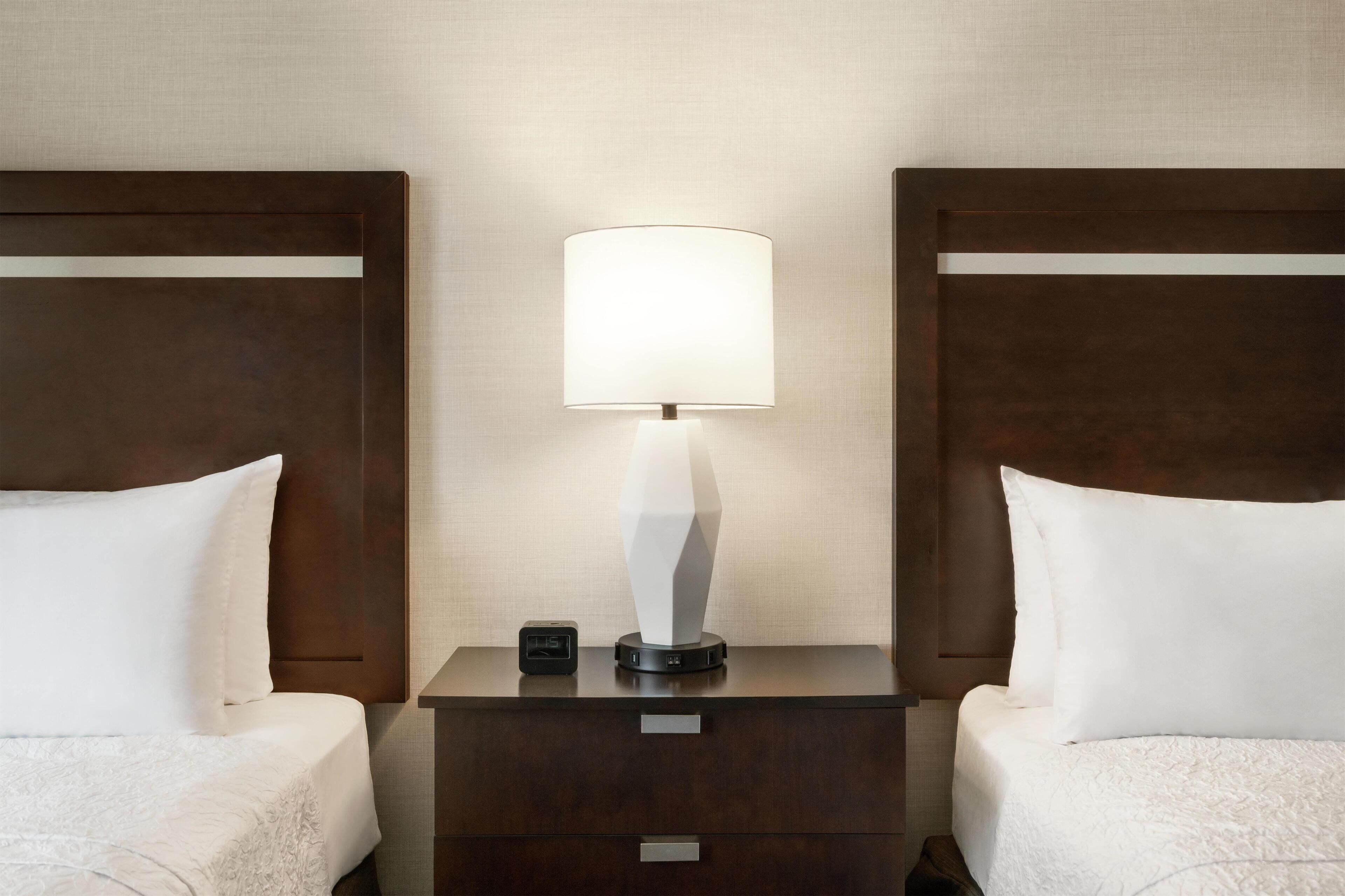 Room, 2 Queen Beds | Hypo-allergenic bedding, desk, laptop workspace, blackout curtains