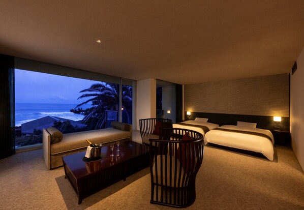 Firemannsrom, ikke-røyk (68 sqm - Ocean View) | Dundyner, safe på rommet, wi-fi (inkludert) og sengetøy