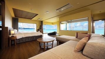 Perhehuone, tupakointi kielletty (B w/ Outdoor Bath - Premium FL) | Untuvapeitot, tallelokero huoneessa, ilmainen Wi-Fi, vuodevaatteet