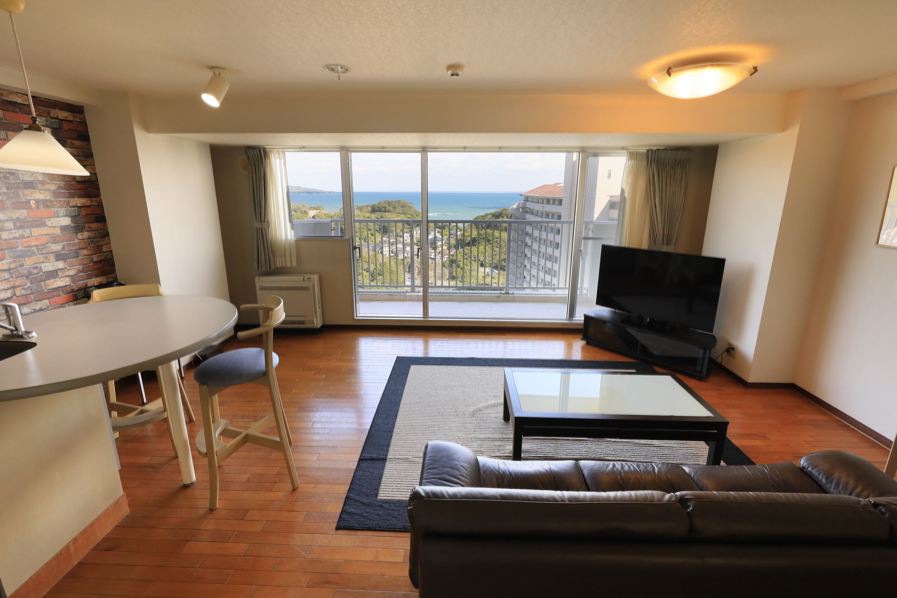 Desk, laptop workspace, blackout curtains, free WiFi