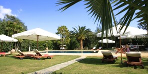 Seasonal outdoor pool, open 9:30 AM to 8:30 PM, pool umbrellas - Isabella Country House (Corfu)