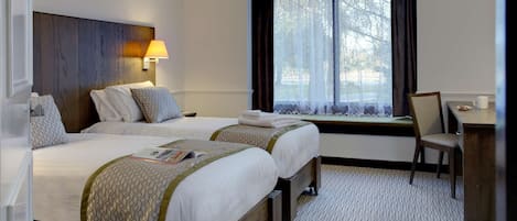 Select Comfort beds, desk, iron/ironing board, free WiFi