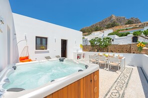 Villa, 2 Bedrooms | Outdoor spa tub - Lindos Diamond Exclusive Villa (Rhodes)