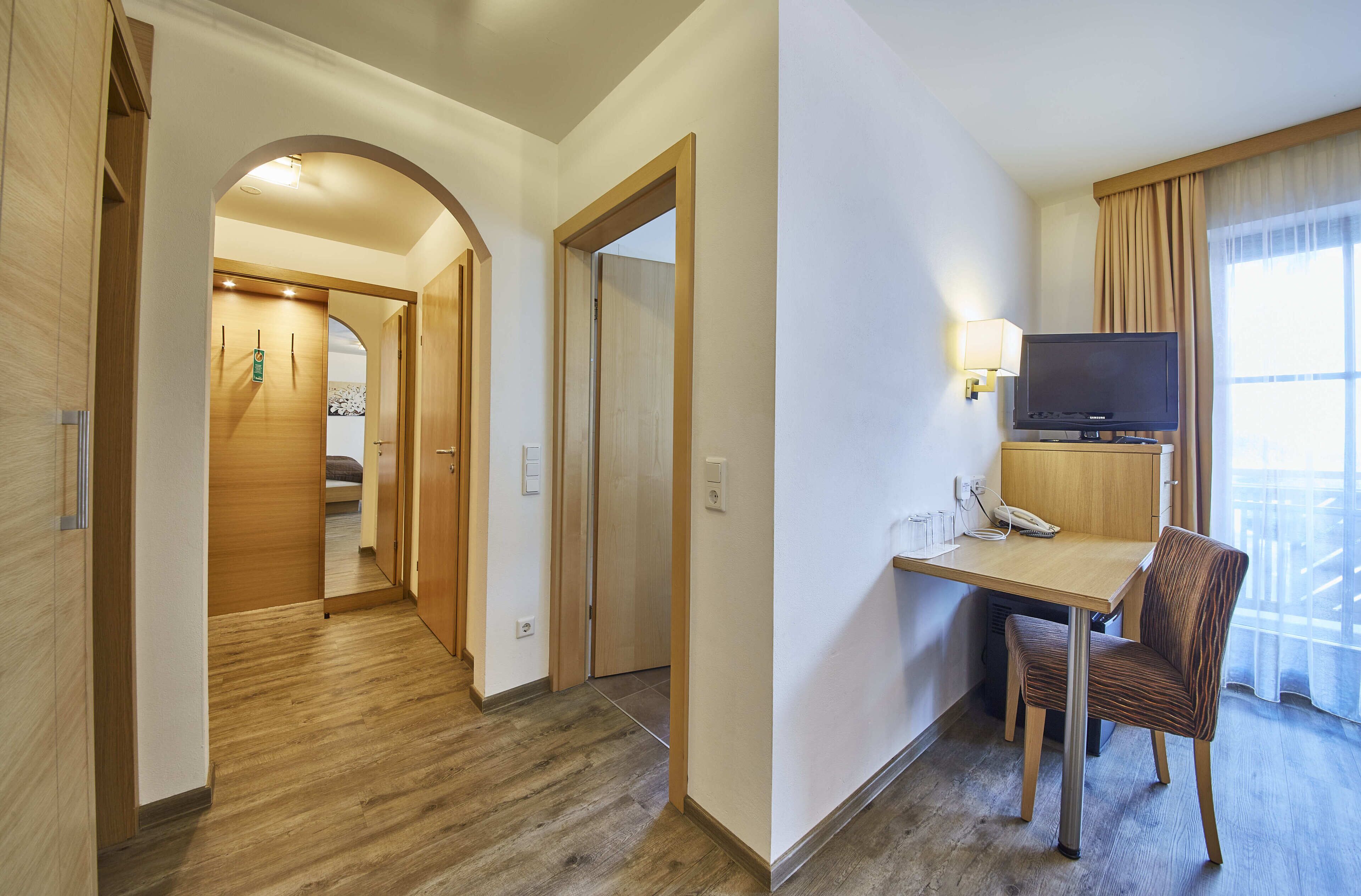 family room, balcony, annex building | living area | 26-inch flat-screen tv with cable channels, tv