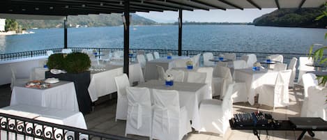 Outdoor wedding area