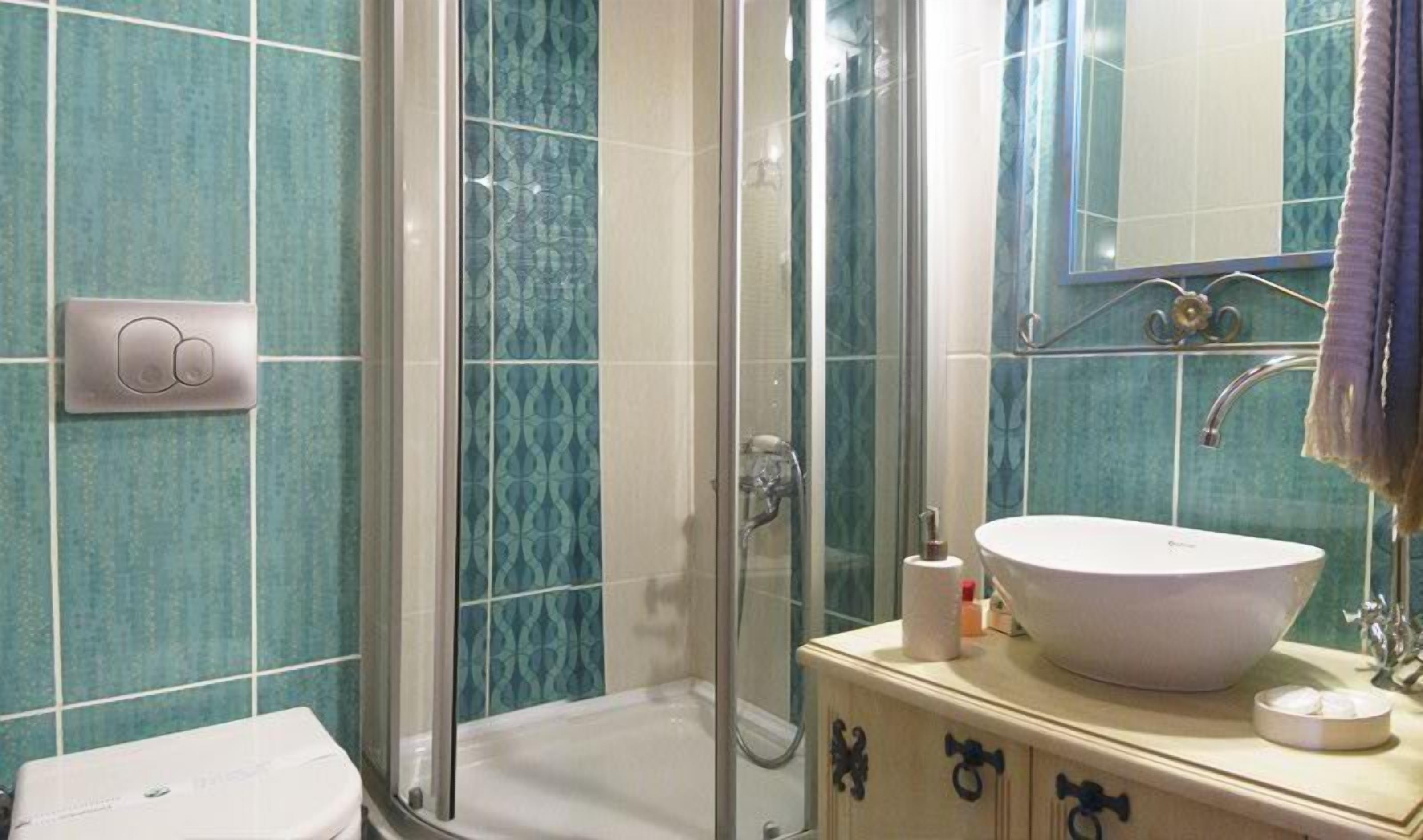 hair dryer, slippers, towels