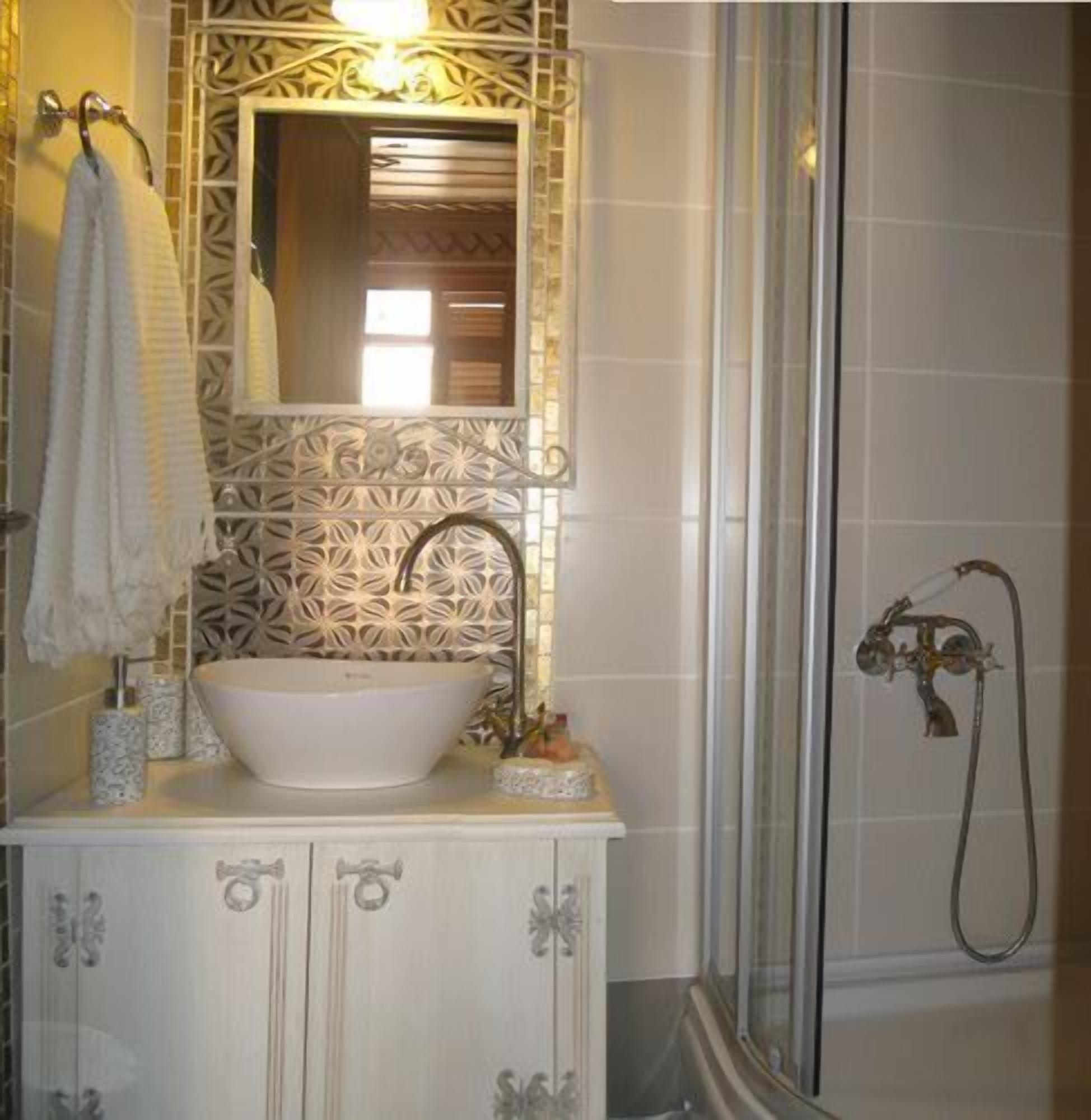 hair dryer, slippers, towels