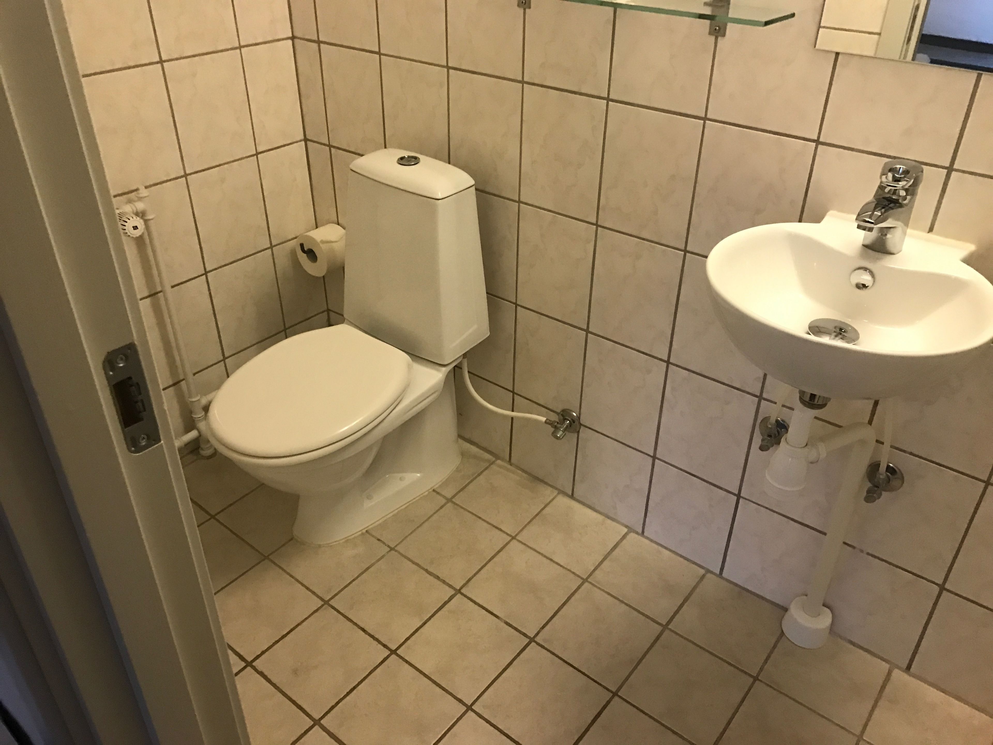 shower, rainfall showerhead, hair dryer, towels