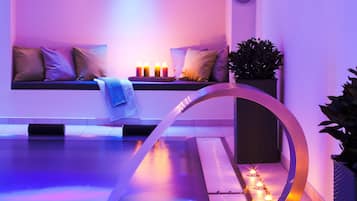 Couples treatment room(s), sauna, steam room, body treatments