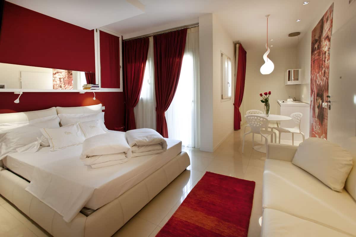 Studio phong cách lãng mạn | Bộ trải giường bằng vải Frette của Ý, bộ đồ giường cao cấp