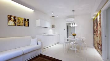 Luxury Apartment, 2 Bedrooms | Living room | LCD TV