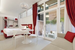 Romantic Studio | Frette Italian sheets, premium bedding, down comforters