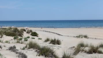 On the beach, scuba diving, snorkelling, windsurfing