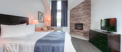 Literie de qualité supérieure, surmatelas, bureau, rideaux occultants