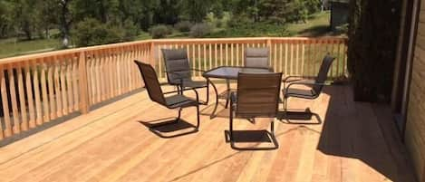 Cabin, 1 Bedroom (Rock View - No Laundry Facilities) | Terrace/patio