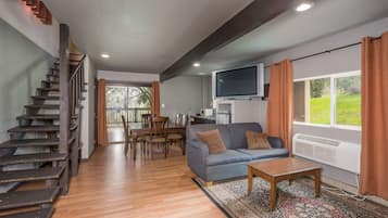 Cottage, 1 Bedroom, Balcony (Pool Access) | Living area | TV