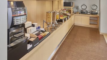 Free daily self-serve breakfast