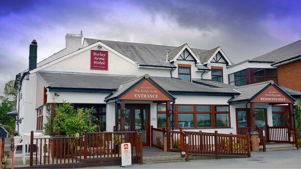 A traditional building with a sign for 'Birley Arms Hotel' indicating pub and dining services. - The Birley Arms Hotel (Preston)