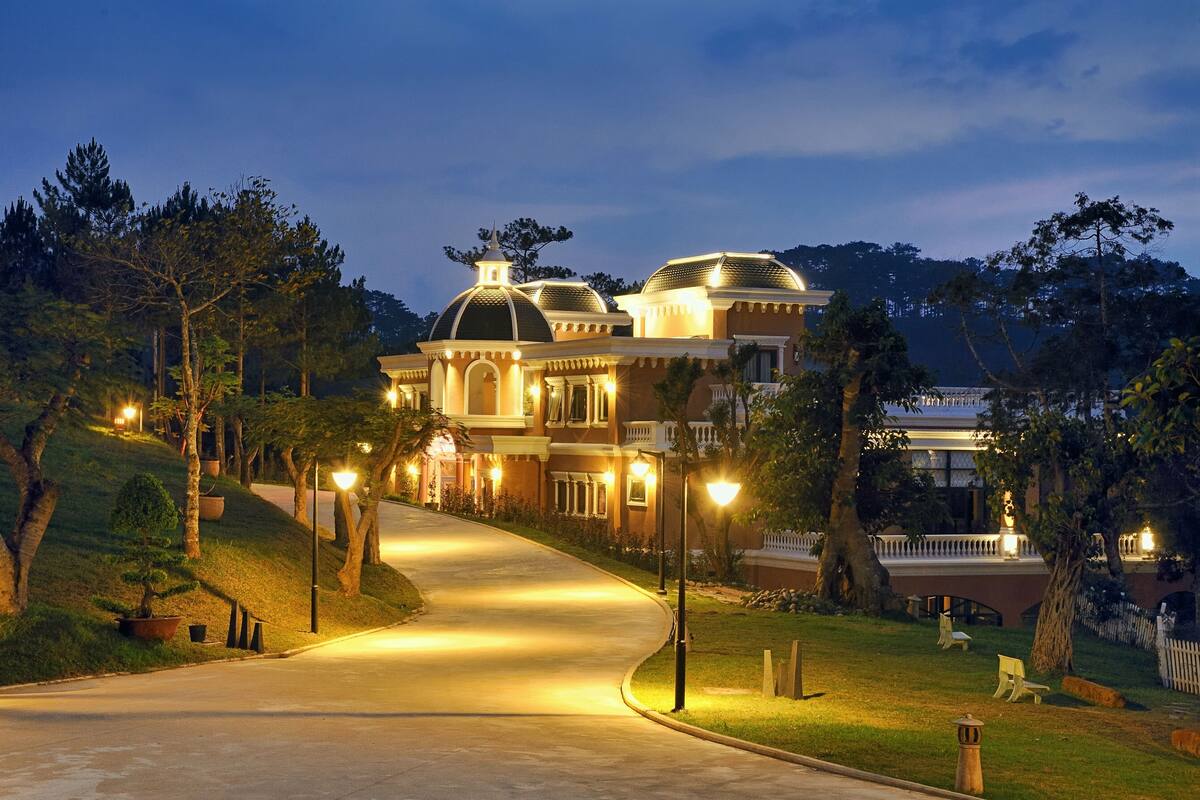 front of property – evening/night