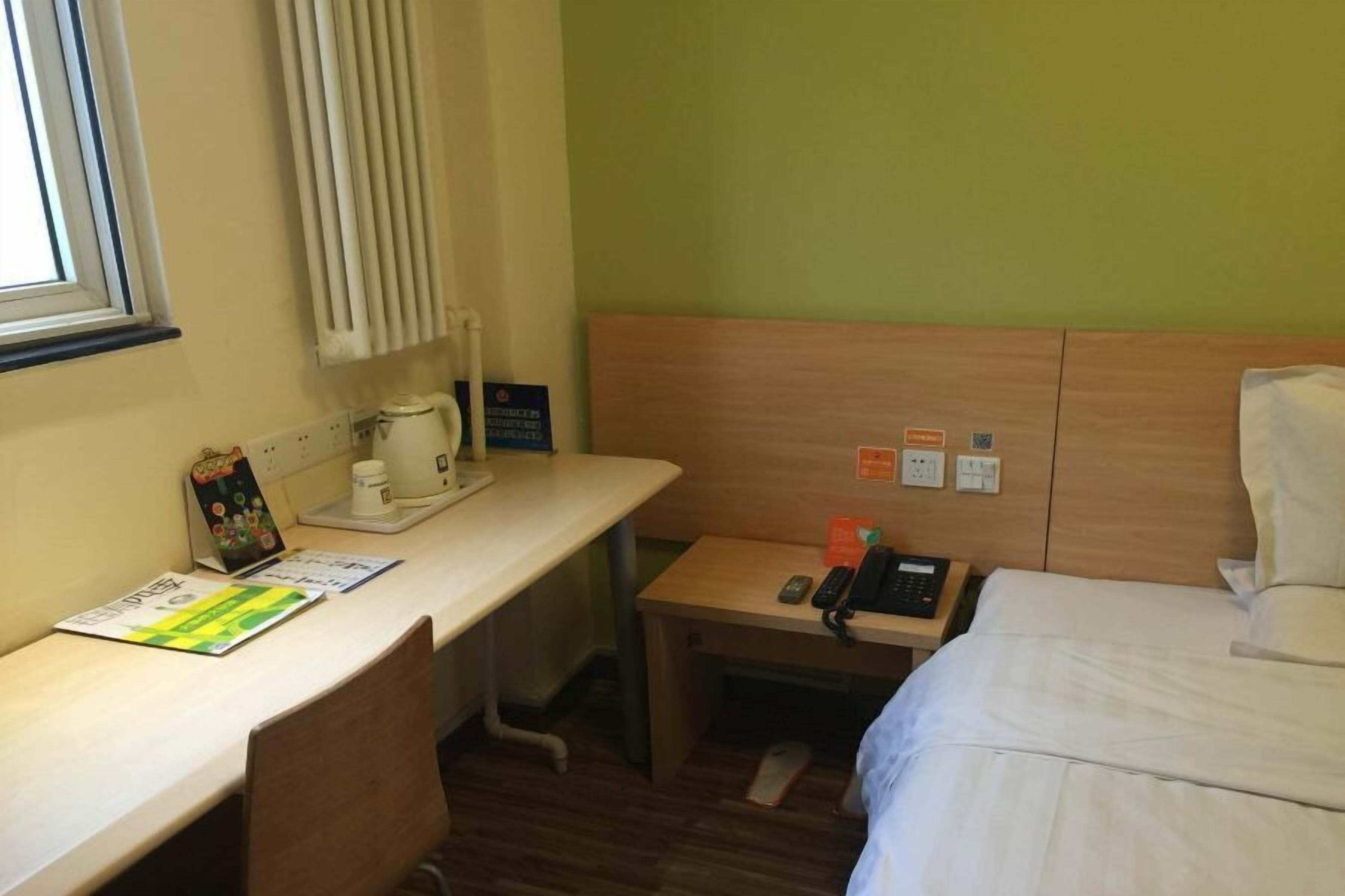 Desk, blackout drapes, WiFi