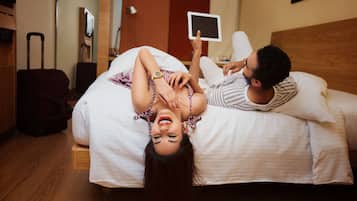 Premium bedding, minibar, in-room safe, desk