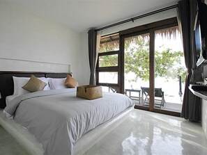 1 chambre, literie de qualité supérieure, couette en duvet d'oie