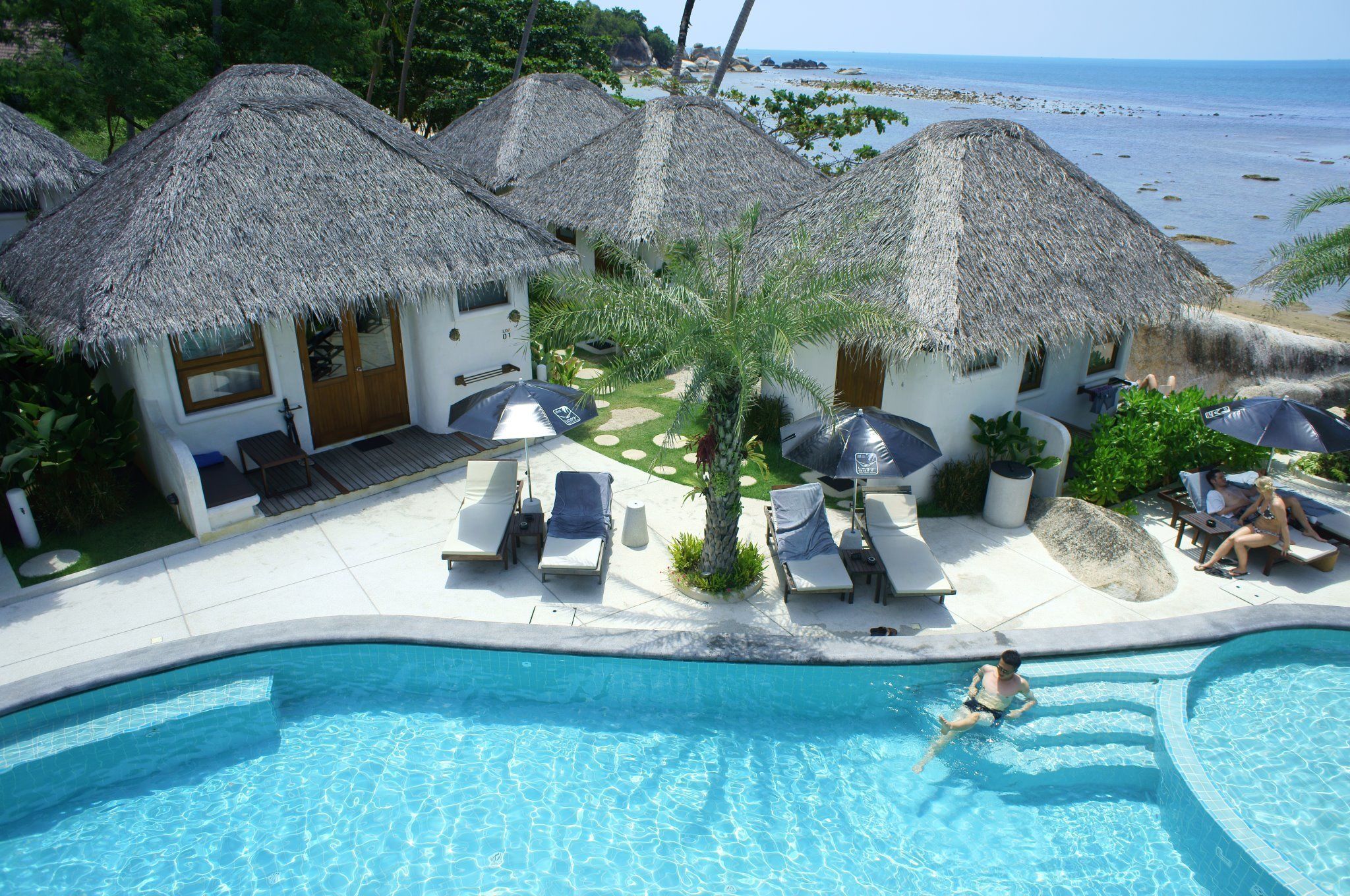 outdoor banquet area