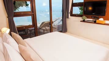 Bungalow, frente a la playa | 1 dormitorio, ropa de cama de alta calidad, edredones de plumas