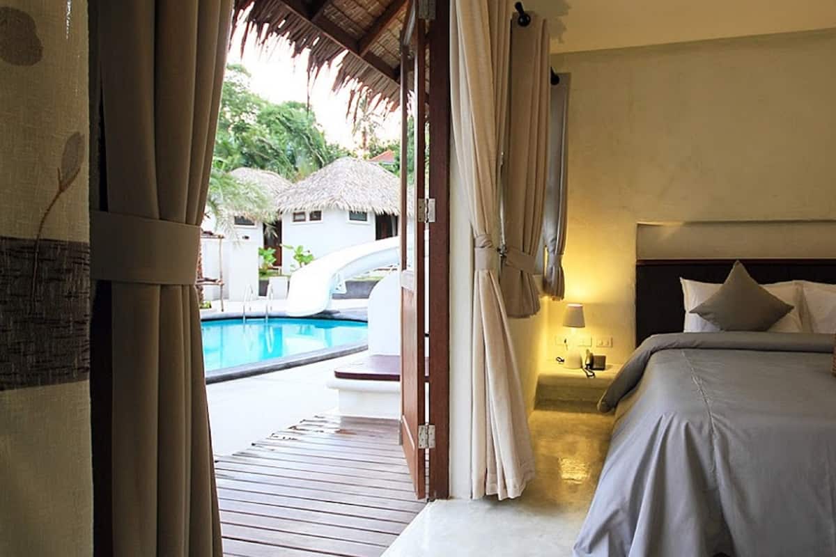 Bungalow, Pool View | 1 bedroom, premium bedding, down comforters, memory foam beds