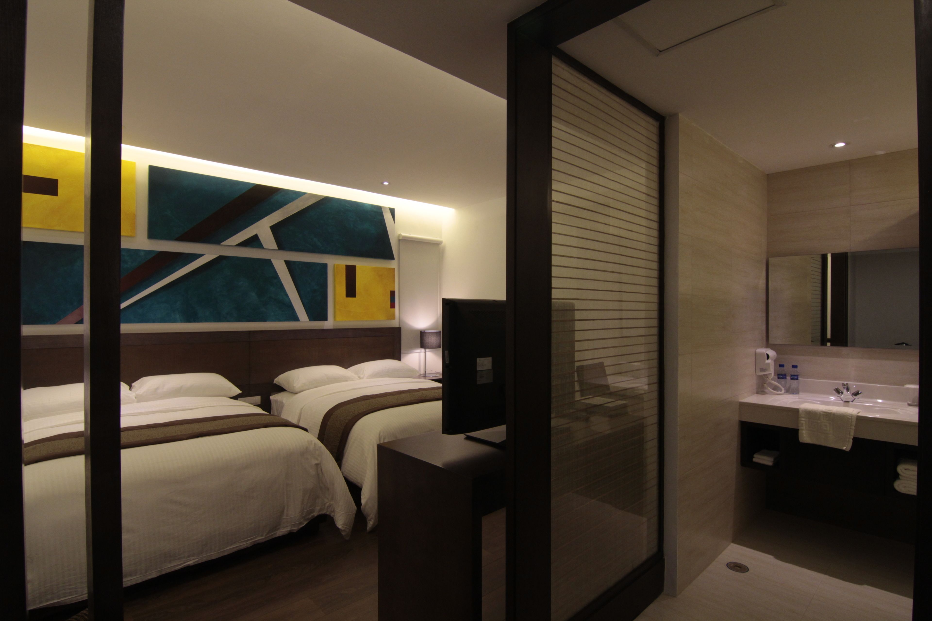 Premium bedding, down duvets, in-room safe, desk