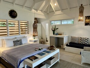 Deluxe Room | Premium bedding, pillow-top beds, minibar, in-room safe - Tamanu on the Beach (Teouma)