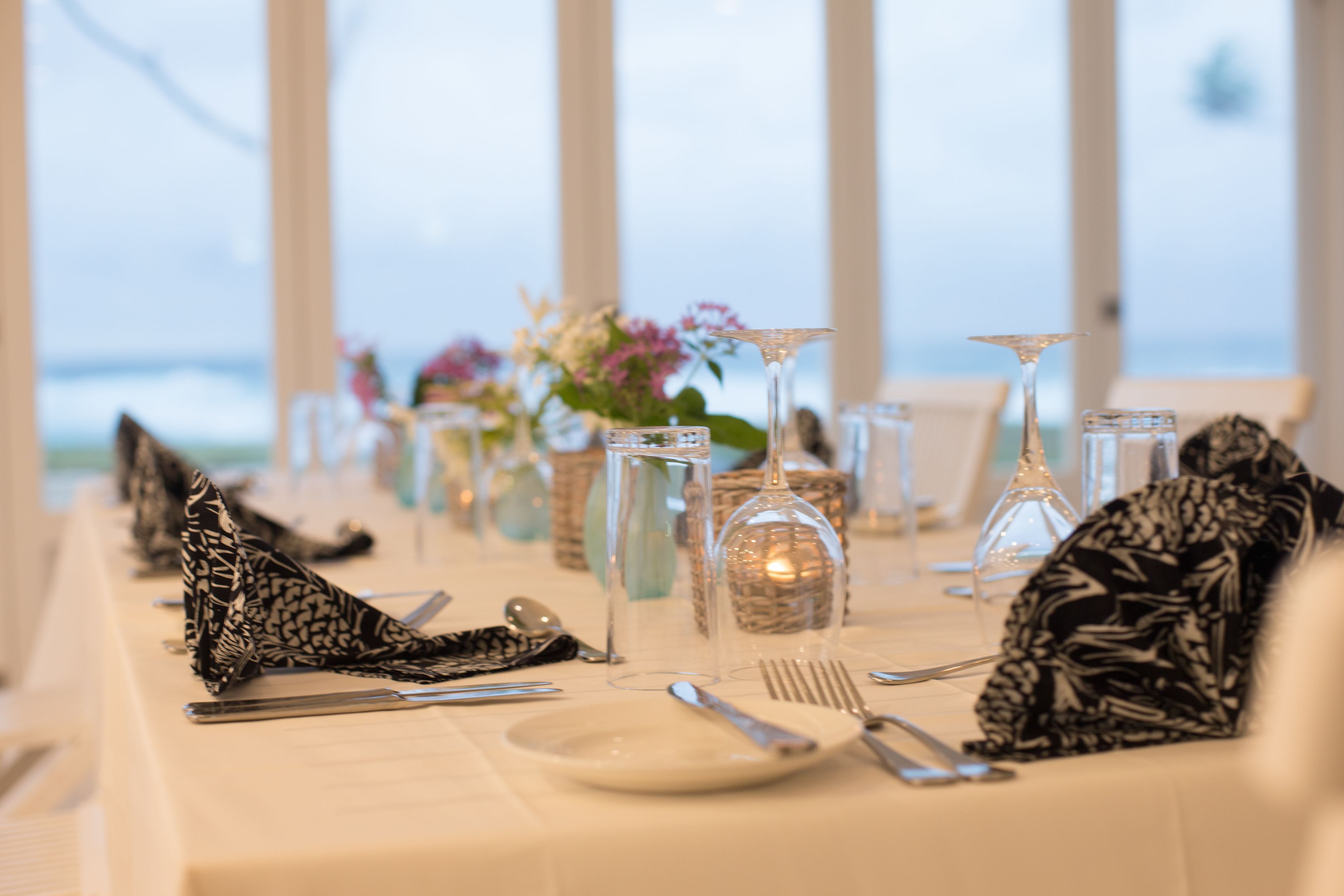 breakfast, lunch, dinner served; local cuisine, beach views