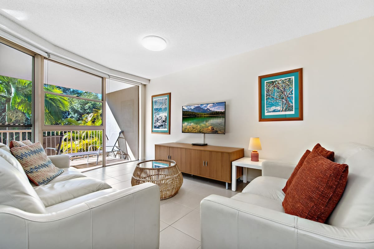 Mid-Level Two Bedroom Apartment | Living area | Plasma TV