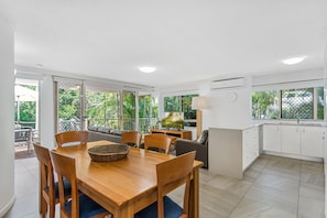 Three Bedroom Beach Terrace Apartment | Living area - Beachcomber on the Spit (Mooloolaba)