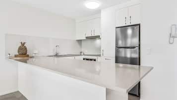 Premier 2 Bedroom Mid Floor | Private kitchen | Coffee/tea maker, full-size fridge, microwave, stovetop