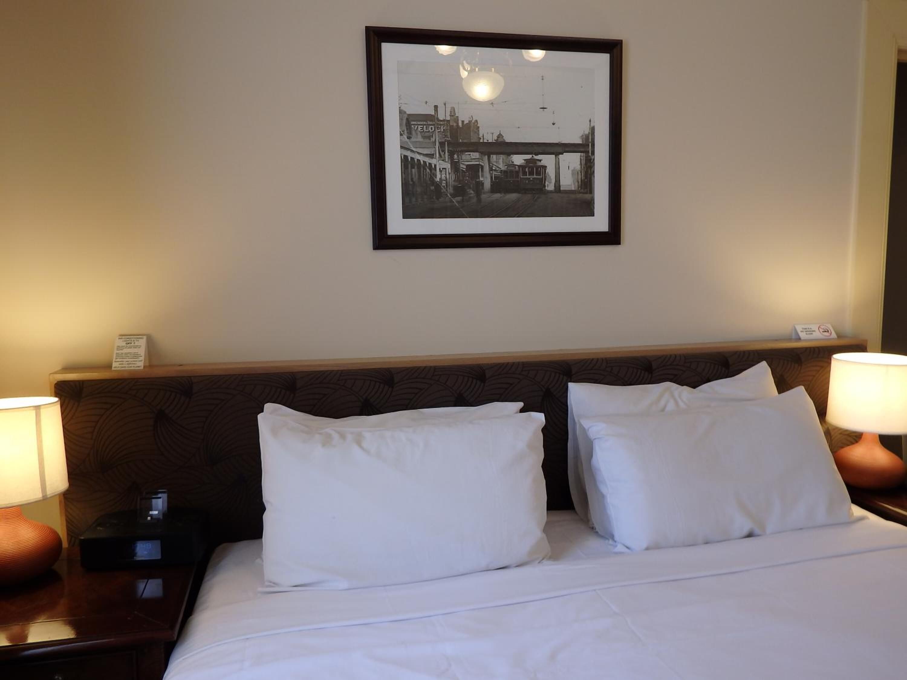 desk, blackout curtains, iron/ironing board, free wifi