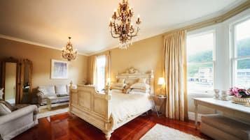 Formal Suite | Premium bedding, individually decorated, individually furnished, desk