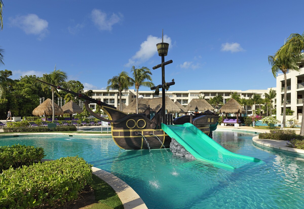 Pirate Ship Water Park at Paradisus Playa del Carmen All Inclusive Family Resort