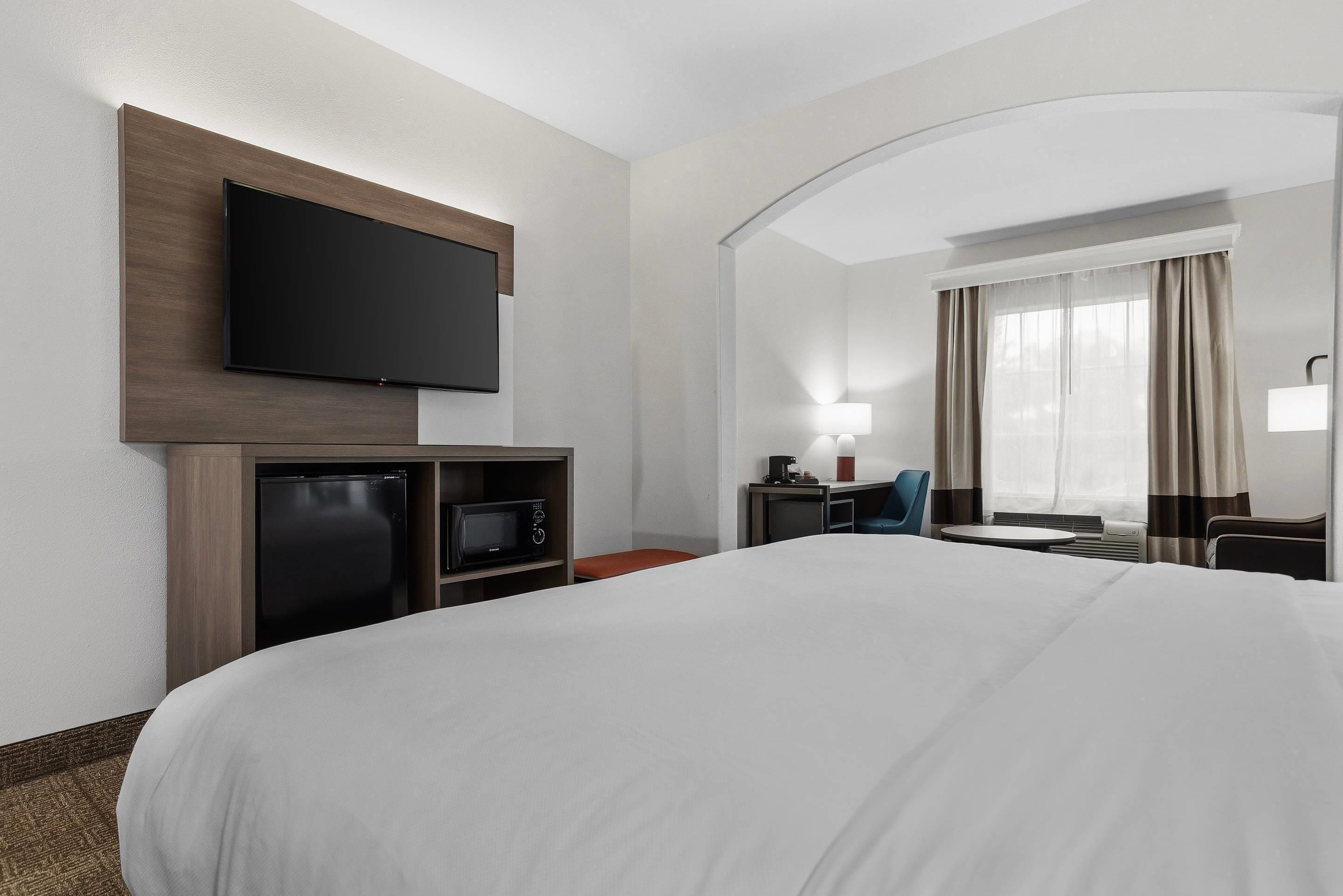 Suite, 1 King Bed with Sofa bed, Accessible, Non Smoking (Efficiency) | In-room safe, desk, blackout drapes, iron/ironing board