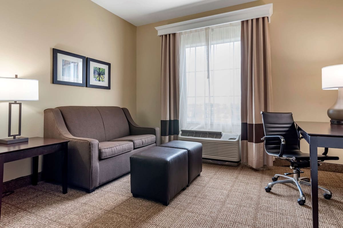 in-room safe, desk, blackout curtains, iron/ironing board
